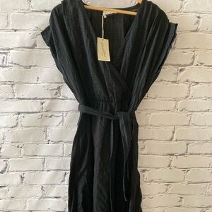Universal Threads Black Dress Calf Midi Sz Medium